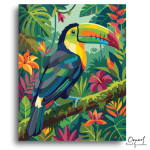 Vibrant Toucan Paradise - Paint by Numbers Kit