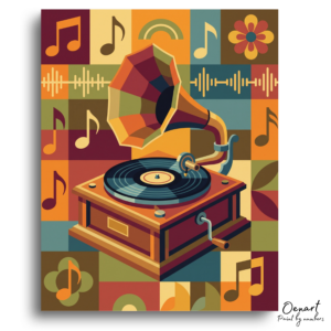 Vintage Music Melodies - Paint by Numbers Kit