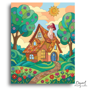 Whimsical Cottage Garden - Paint by Numbers Kit