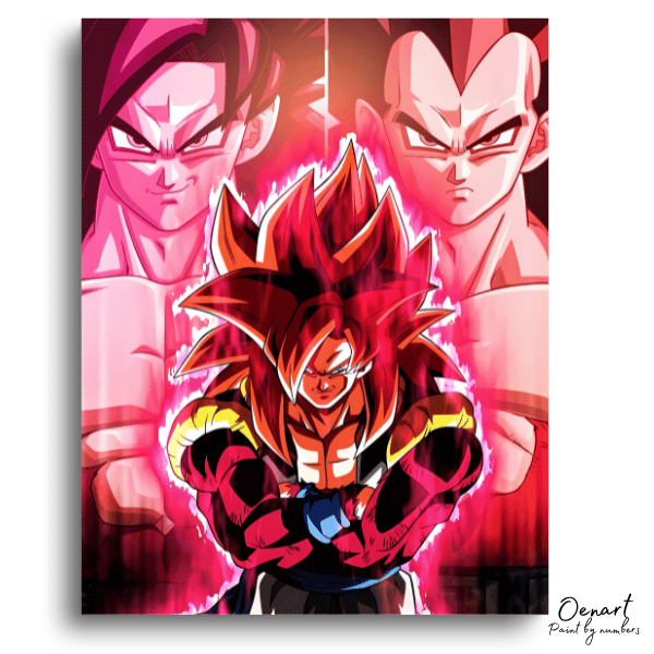 Dragon Ball Z: Goku & Vegeta SSJ4 Fusion Force – Anime Paint By Numbers Kit