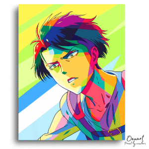 Attack on Titan: Colorful Captain Levi - Anime Paint By Numbers Kit
