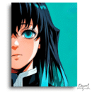 Demon Slayer: Muichiro Tokito Portrait - Anime Paint By Numbers Kit-Oenart™