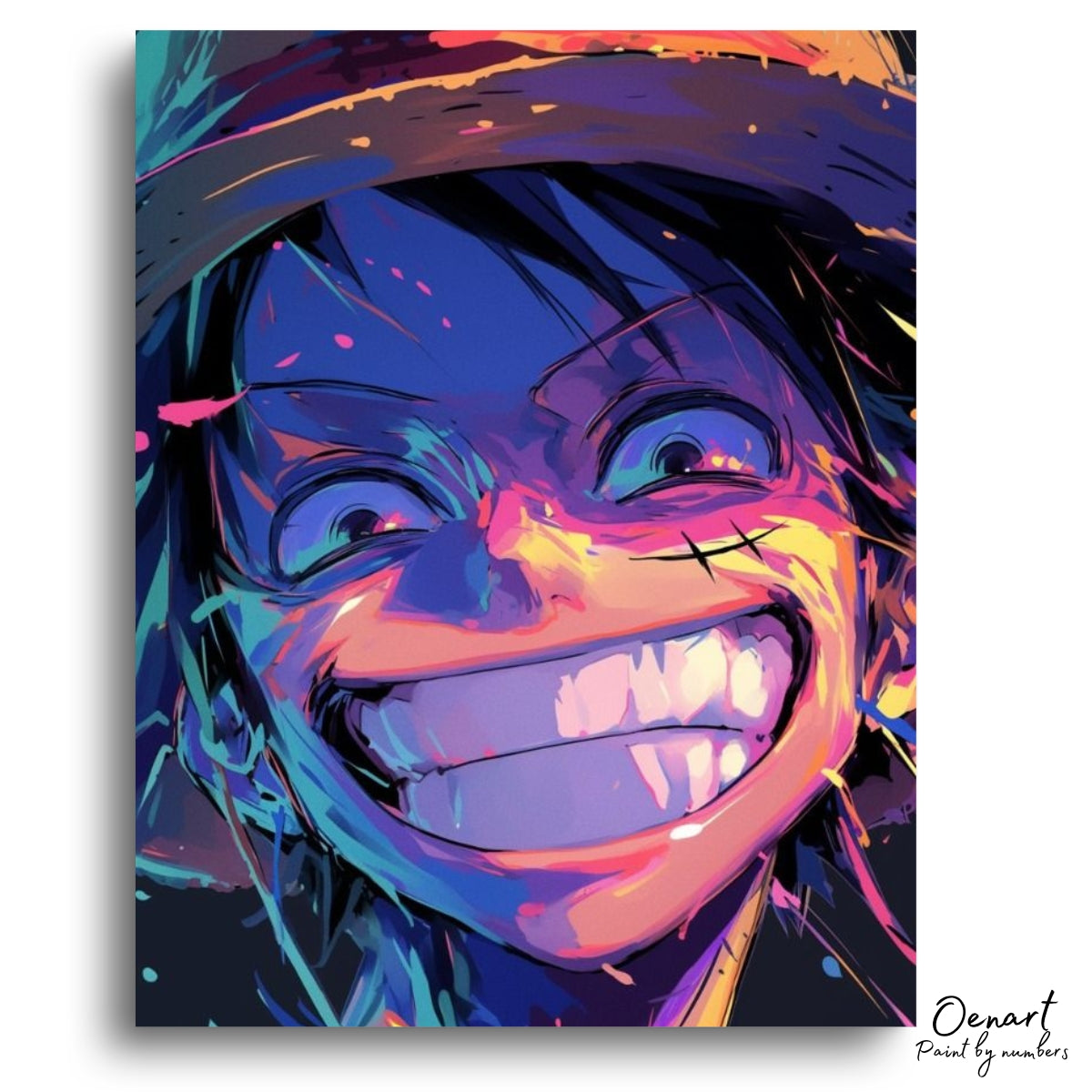 One Piece: Luffy Zoom IN - Anime Paint By Numbers Kit-Oenart™