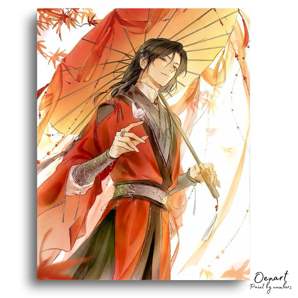Heaven Officials Blessing: Hua cheng Umbrella - Anime Paint By Numbers Kit-Oenart™