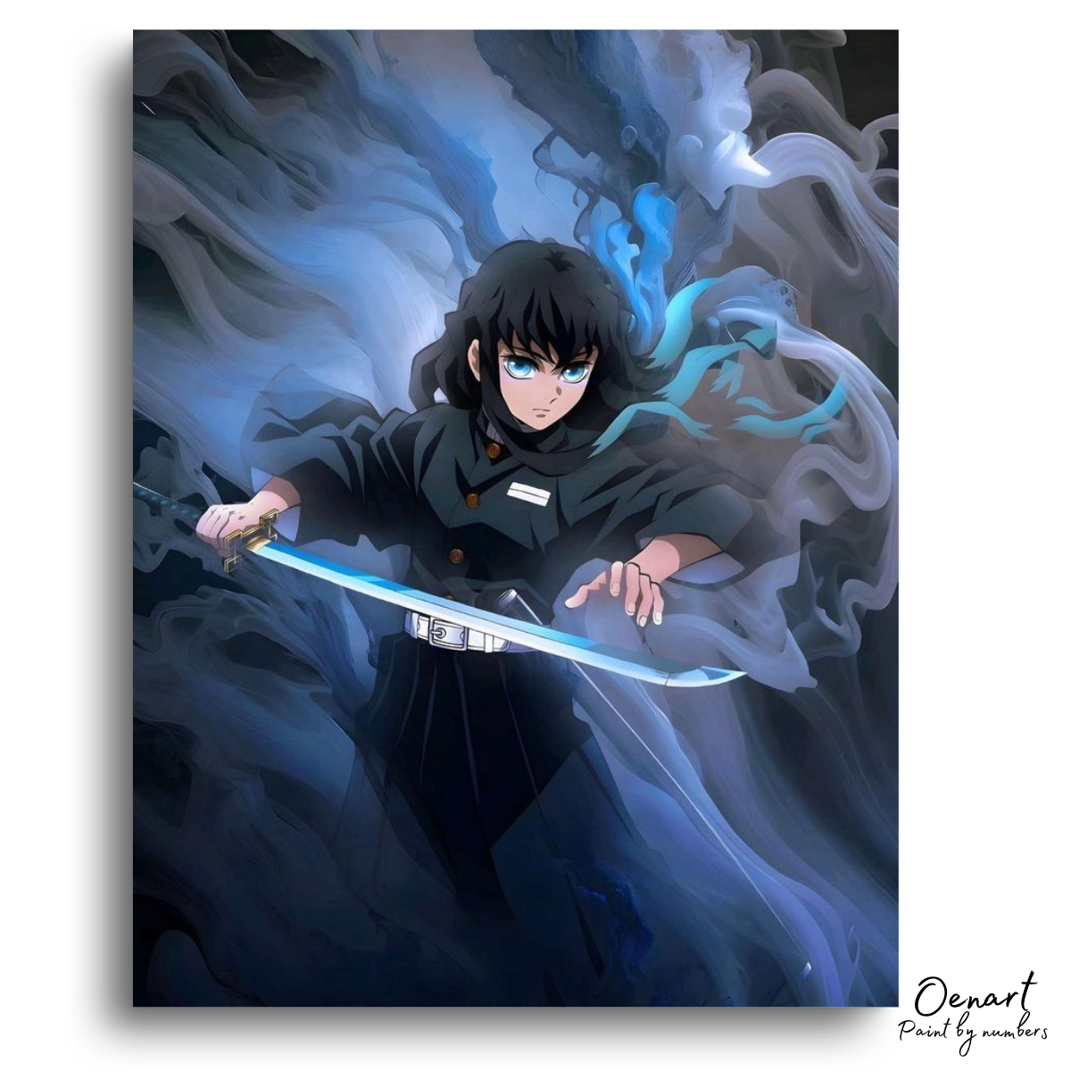 Demon Slayer: Muichiro Tokito Mist - Anime Paint By Numbers Kit-Oenart™