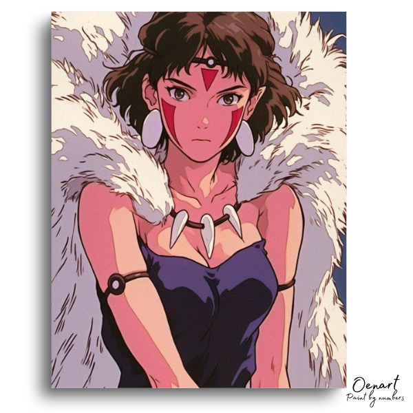 Princess Mononoke: Wild Heart, Calm Strength – Anime Paint By Numbers Kit