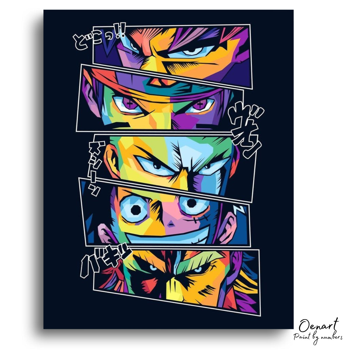 One Piece: Hero Eyes - Anime Paint By Numbers Kit-Oenart™
