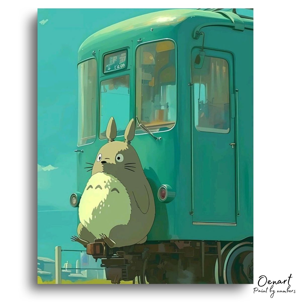 My Neighbor Totoro: The Train - Anime Paint By Numbers Kit-Oenart™