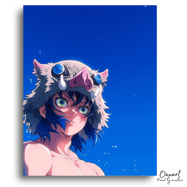 Demon Slayer: Inosuke Hashibira  Nightborn - Anime Paint By Numbers Kit