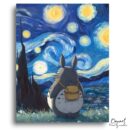 My Neighbor Totoro: Starry Night - Anime Paint By Numbers Kit-Oenart™
