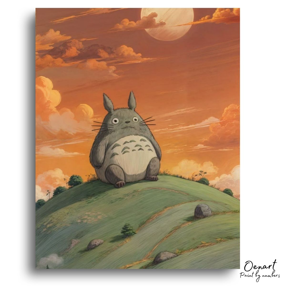 My Neighbor Totoro: Totoro - Anime Paint By Numbers Kit-Oenart™
