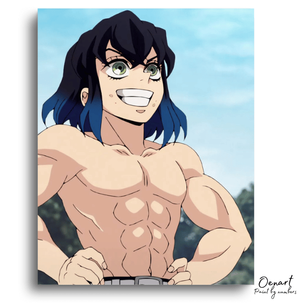 Demon Slayer: Inosuke Hashibira  Muscle King - Anime Paint By Numbers Kit