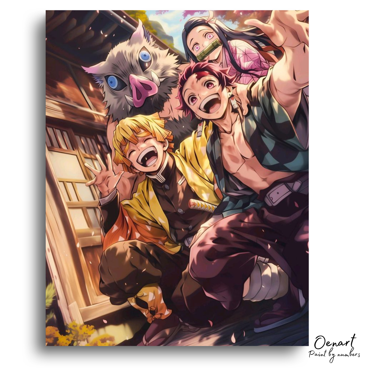 Demon Slayer: Happy as Never - Anime Paint By Numbers Kit-Oenart™