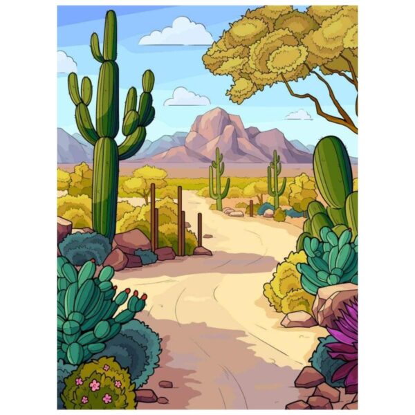 American Desert: Paint By Numbers Kit - Image 2
