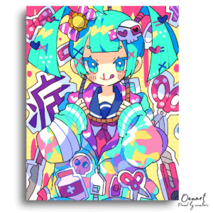 Anime Girl: Colorful - Anime Diamond Painting