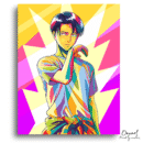 Attack on Titan: Colorful Levi - Anime Paint By Numbers Kit-Oenart™