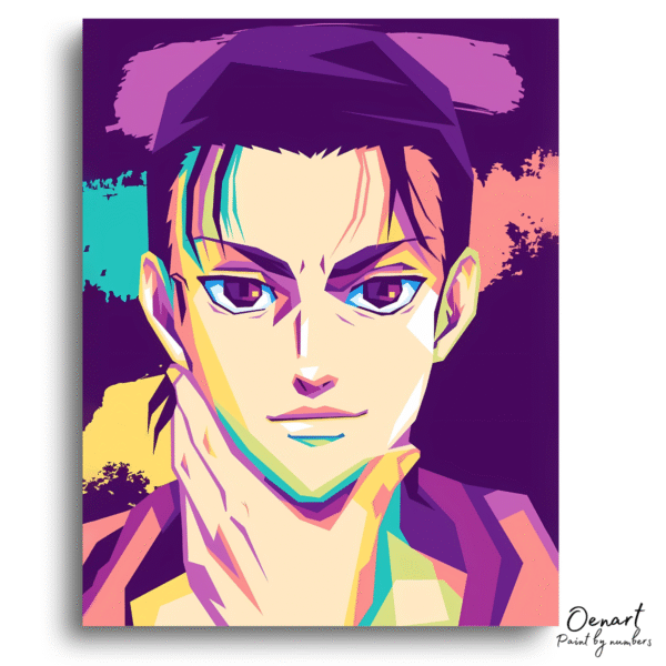 Attack on Titan: Eren Smiling - Anime Paint By Numbers Kit