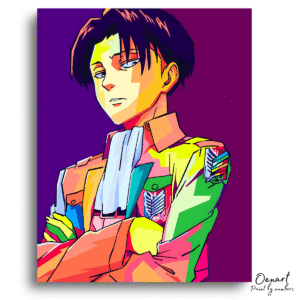 Attack on Titan: Levi Pop Art - Anime Paint By Numbers Kit