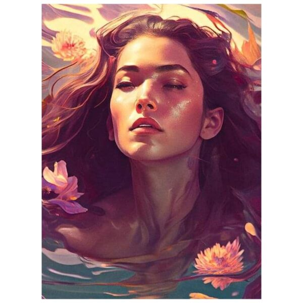 Beauty & Flower - Paint By Numbers Kit - Image 2