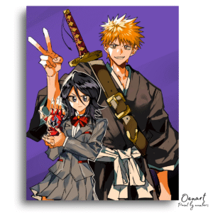 Bleach: Ichigo and Rukia - Anime Diamond Painting