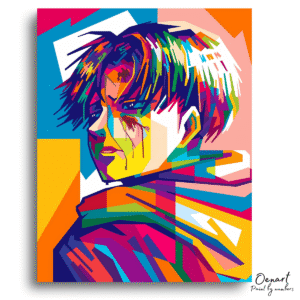 Bold Abstract Color Portrait – Paint By Numbers Kit