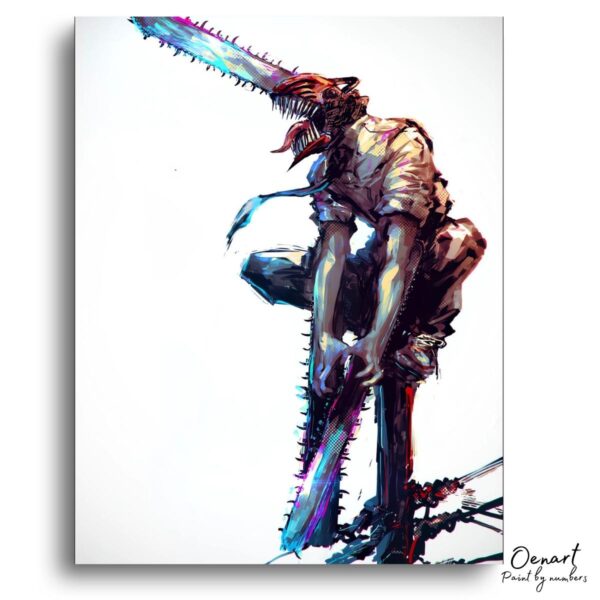 Chainsaw Man: Denji - Anime Paint By Numbers Kit