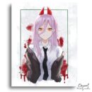 Chainsaw Man: Power Portrait - Anime Paint By Numbers Kit