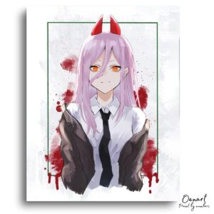 Chainsaw Man: Power Portrait - Anime Paint By Numbers Kit