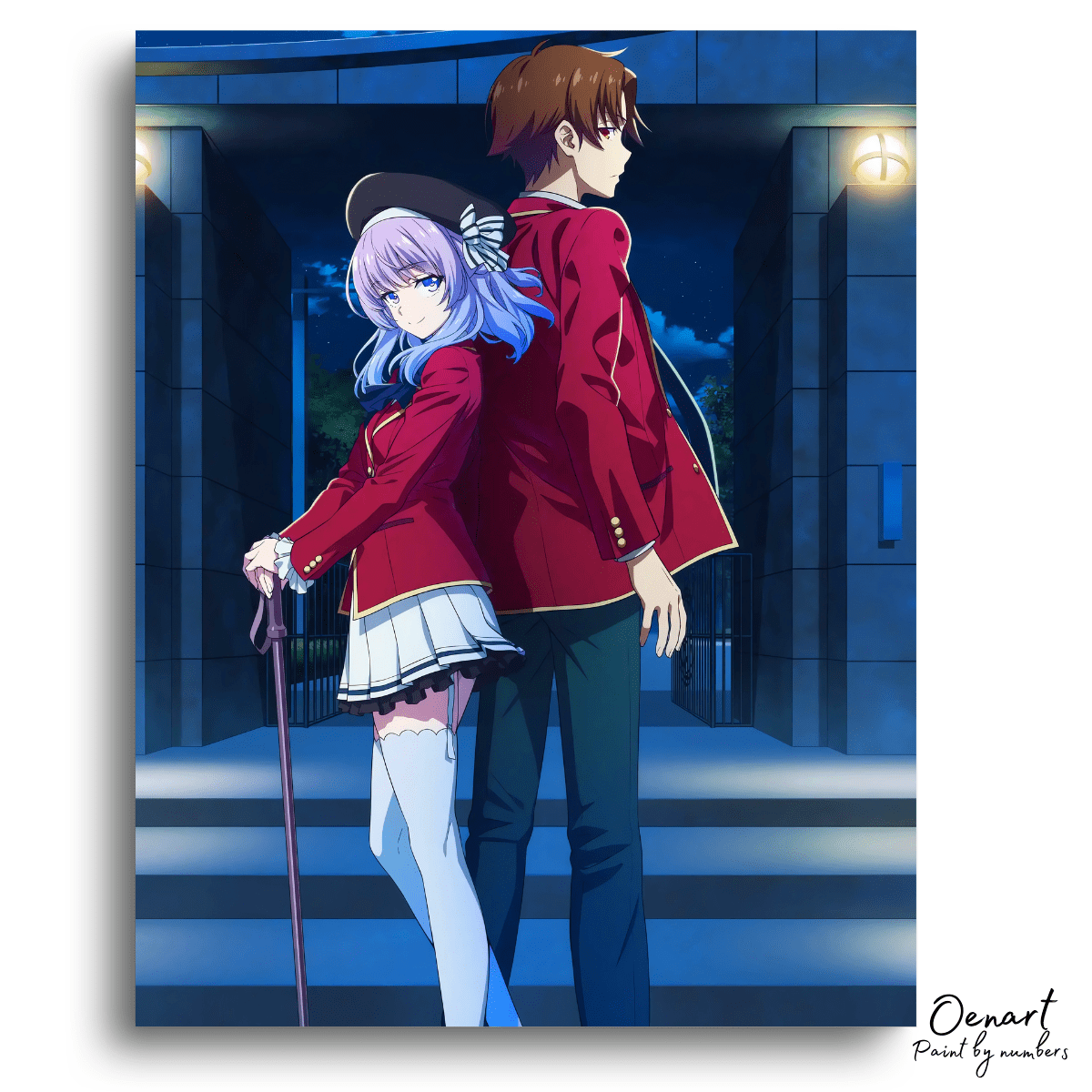 Classroom of The Elite: Ayanokoji & Sakayanagi - Anime Paint By Numbers kit - Oenart