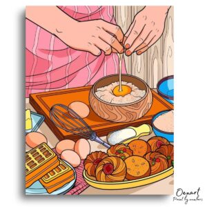 Cooking: Paint By Numbers Kit