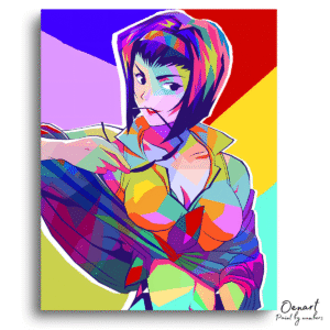 Cowboy Bebop: Faye Valentine Pop Art - Anime Diamond Painting