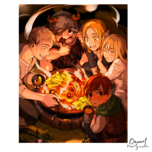 Delicious in Dungeon: Eating - Anime Diamond Painting