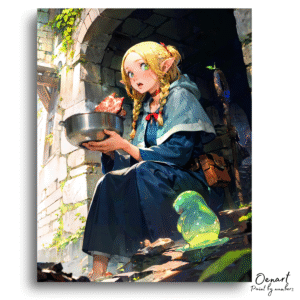 Delicious in Dungeon: Marcille Eating - Anime Diamond Painting