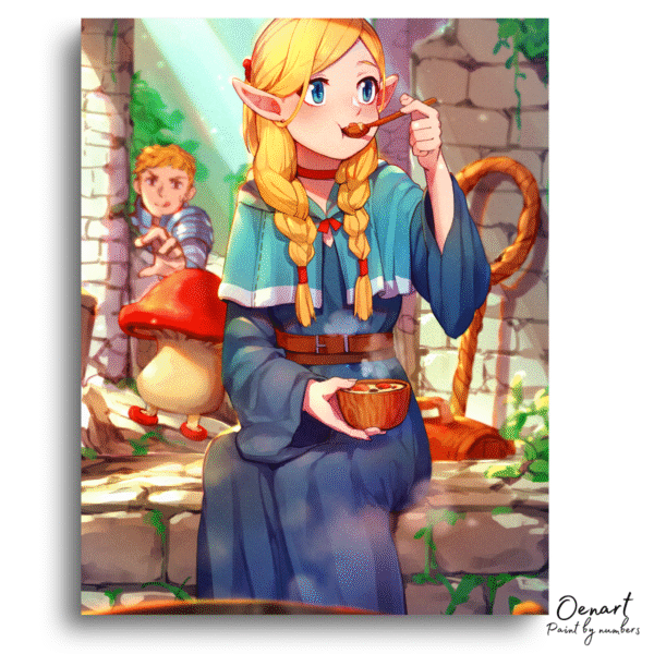 Delicious in Dungeon: Marcille & Laios - Anime Paint By Numbers kit