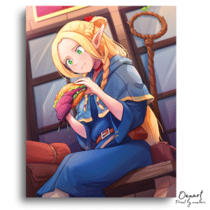 Delicious in Dungeon: Marcille Trying to Eat - Anime Paint By Numbers kit
