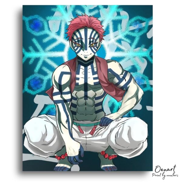 Demon Slayer: Akaza - Anime Paint By Numbers Kit-Oenart™