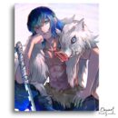 Demon Slayer: Inosuke - Anime Paint By Numbers Kit