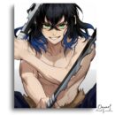 Demon Slayer: Inosuke Smile - Anime Paint By Numbers Kit
