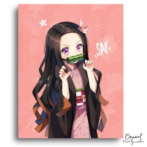 Demon Slayer: Nezuko - Anime Paint By Numbers Kit