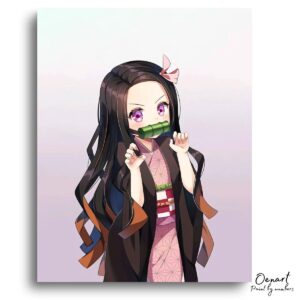 Demon Slayer: Nezuko - Anime Paint By Numbers Kit