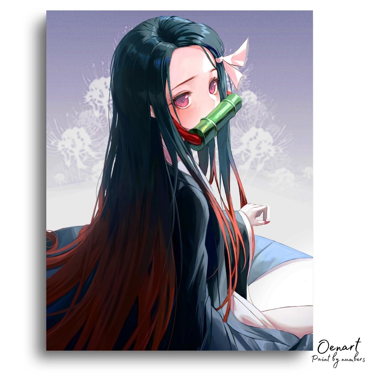 Demon Slayer: Red Hair - Anime Diamond Painting