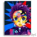 Demon Slayer: Tanjiro Kamado - Anime Paint By Numbers Kit