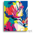 Demon Slayer: Zenitsu Pop Art - Anime Paint By Numbers Kit