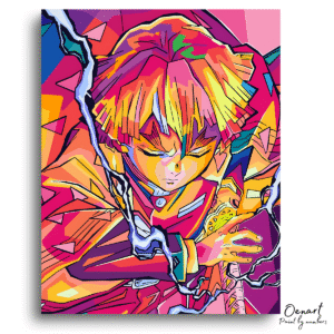 Demon Slayer: Zenitsu Thunder Breathing - Anime Diamond Painting