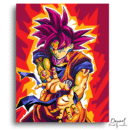 Dragon Ball Z: Goku Super Saiyan God - Anime Diamond Painting