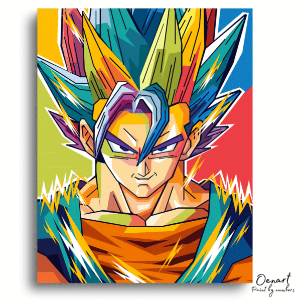 Dragon Ball Z: Goku Super Saiyan Smile - Anime Paint By Numbers Kit-Oenart™