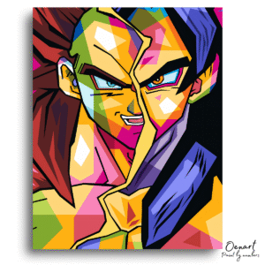 Dragon Ball Z: Goku and Vegeta Super Saiyan 4 - Anime Diamond Painting