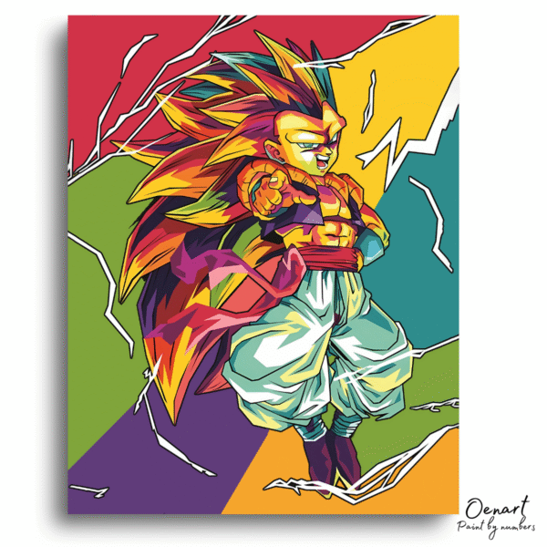 Dragon Ball Z: Gotenks Super Saiyan 3 - Anime Diamond Painting