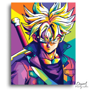 Dragon Ball Z: Trunks Super Saiyan Pop Art - Anime Diamond Painting