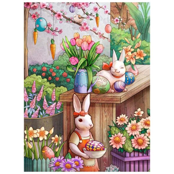 Ester Bunnies: Paint By Numbers Kit - Image 2